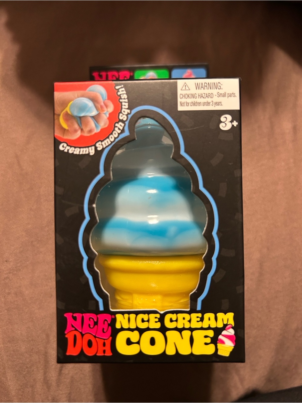 New NeeDoh Nice Cream Cone Stress Toy - Blue